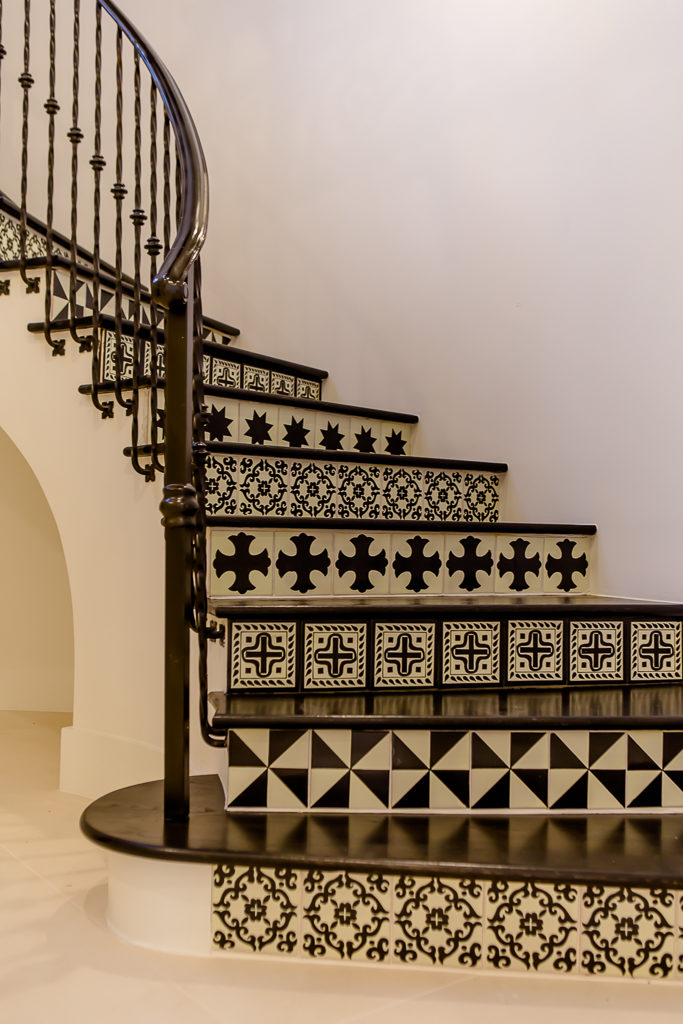 Mirador custom staircase tile
