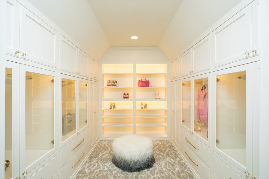 luxury custom closet for party dresses