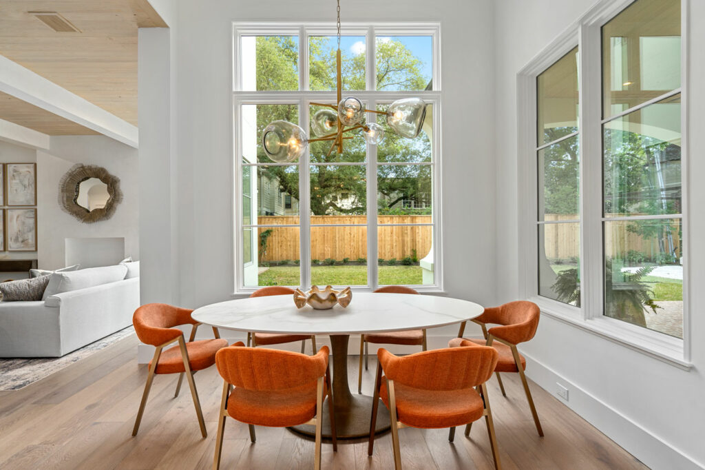 Breakfast Nook with Large Windows