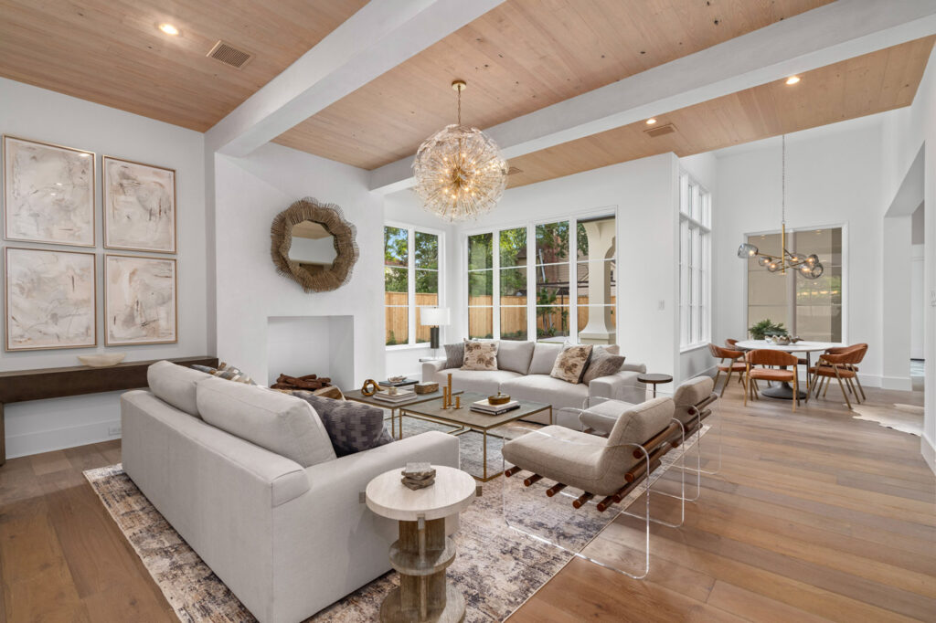 Custom Home Den and Breakfast Room