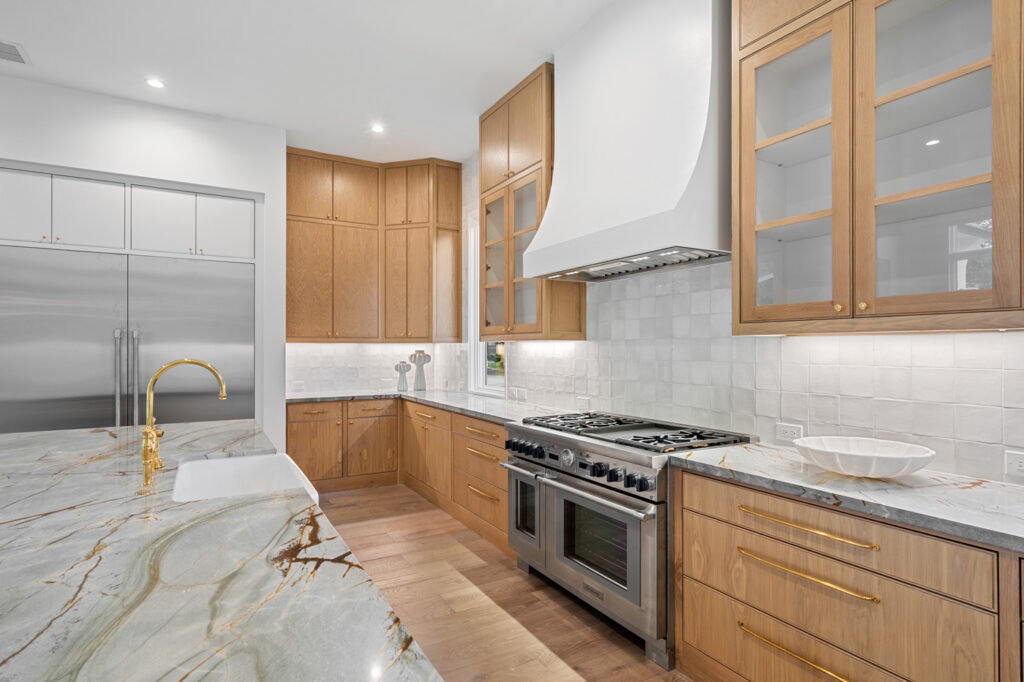 Custom Kitchen with Quartzite Counters