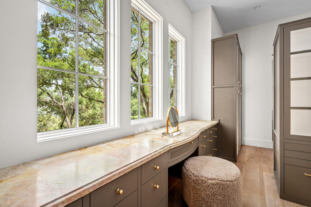 Custom Primary Vanity with Natural Light